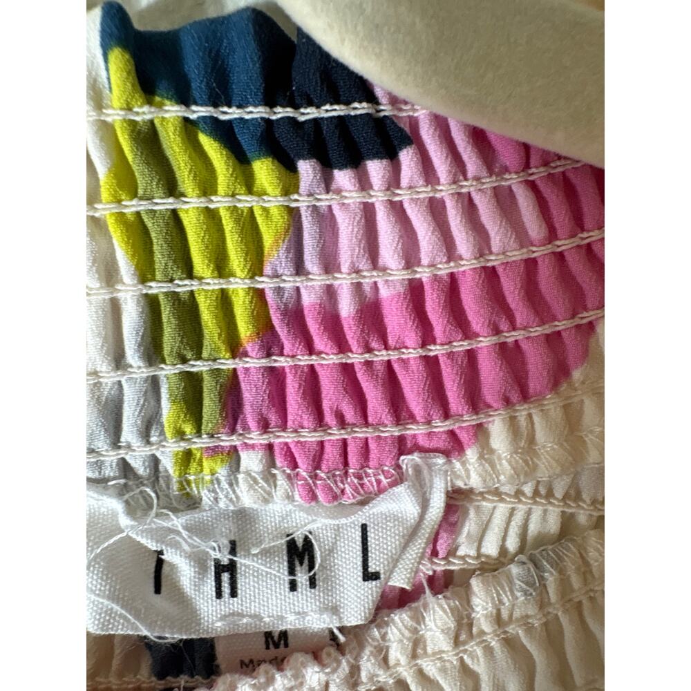 THML Multi Color Flutter Sleeve Sleeveless Top Sz M - Picture 2 of 3